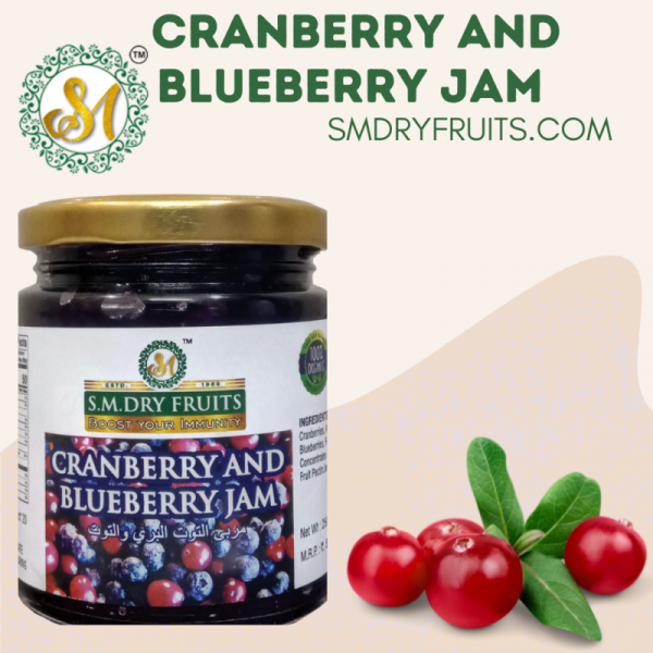 CRANBERRY AND BLUEBERRY JAM(300 GRAMS)