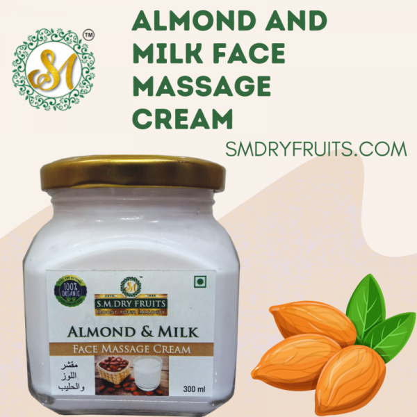 ALMOND AND MILK FACE MASSAGE CREAM (250GRAMS)